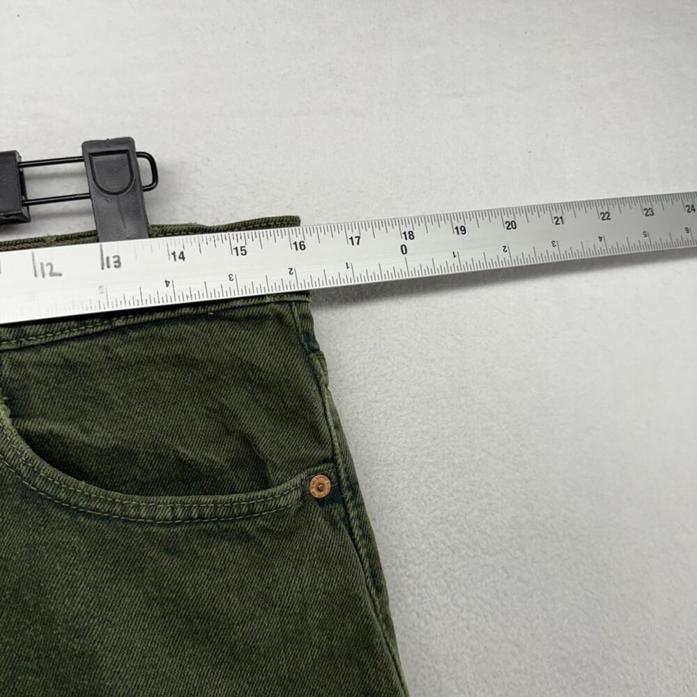 Vintage Levis Jeans Men's 34x32 Fits 32x31 Green Made In USA Relaxed Taper 90s - Picture 6 of 14